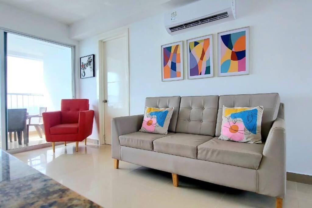 Hermoso Apartamento Vista Al Mar. Edf Palmetto 1 . Cartagena Buitenkant foto
